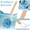 Tessco for you 12 Pcs Large Loofah on a Stick Shower Loofah with Long Handle Back Scrubber for Shower PE Body Bath Sponge Soft Spa Mesh Brush Wash Exfoliating Luffas for Men Women(Dark Color) view 3
