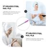 Beaupretty 4pcs Professional Nail Sanding Block Boards for Nail Treatment Extensions Rosy view 3