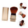 minkissy 2pcs Nail Cleaning Brush Retractable Tube Makeup Brush Cleaner for Women Reusable view 3