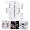 Cabilock Rotatable Necklace Box Storage Box Organizer Rotatable Earring Case 360 Degree Jewelry Storage Desktop Organizer view 2