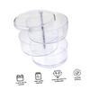Cabilock Rotatable Necklace Box Storage Box Organizer Rotatable Earring Case 360 Degree Jewelry Storage Desktop Organizer view 4