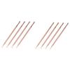 KALLORY 8pcs Stainless Steel Cuticle Remover Triangle Nail Art Scrapers for Gel Polish and Dead Cuticle Removal Ergonomic Design Rose Finish for Manicure Pedicure view 1