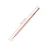 KALLORY 8pcs Stainless Steel Cuticle Remover Triangle Nail Art Scrapers for Gel Polish and Dead Cuticle Removal Ergonomic Design Rose Finish for Manicure Pedicure view 3