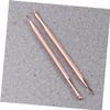 KALLORY 8pcs Stainless Steel Cuticle Remover Triangle Nail Art Scrapers for Gel Polish and Dead Cuticle Removal Ergonomic Design Rose Finish for Manicure Pedicure view 4