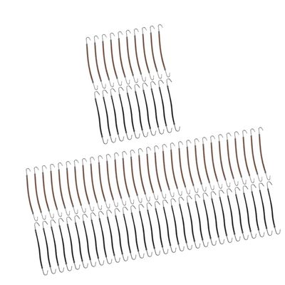 minkissy 80pcs Elastic Ponytail Holders Dual-hook Hair Ties for Girls Comfortable Hair Bands for Daily Use Simple Chic Colors and Design