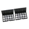 KALLORY 2pcs Empty Cosmetic Organizer for Eyeshadow Blush and Foundation Round Palette Diameter for Practical Makeup Storage and Easy Portability view 1