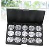 KALLORY 2pcs Empty Cosmetic Organizer for Eyeshadow Blush and Foundation Round Palette Diameter for Practical Makeup Storage and Easy Portability view 2