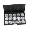 KALLORY 2pcs Empty Cosmetic Organizer for Eyeshadow Blush and Foundation Round Palette Diameter for Practical Makeup Storage and Easy Portability view 3