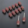 100Pcs 1/4" 6.35mm Drum Sanding Band Nail Drill Bits + 2Pcs Band Mandrel 1/8" 3mm Shank For Rotary Tool,Grit 240 view 3