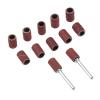 100Pcs 1/4" 6.35mm Drum Sanding Band Nail Drill Bits + 2Pcs Band Mandrel 1/8" 3mm Shank For Rotary Tool,Grit 600 view 1