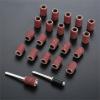 100Pcs 1/4" 6.35mm Drum Sanding Band Nail Drill Bits + 2Pcs Band Mandrel 1/8" 3mm Shank For Rotary Tool,Grit 600 view 4