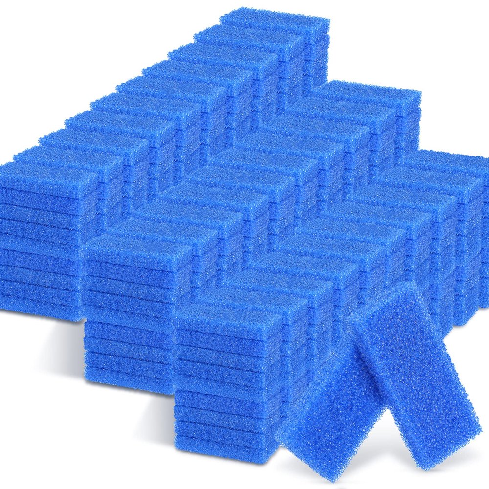Therwen 400 Pcs Disposable Pumice Stone for Feet Blue Foot Scrubber Dead Skin Callus Remover for Salon Spa Home