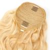 HIHELO 10-24 Inches Long Curly Wavy Ponytail Hair Extensions with Drawstring Hair Slices Ponytail Women Blonde Wig Hair Bun (Color : Drawstring, Size : 24inch(60cm)) view 4