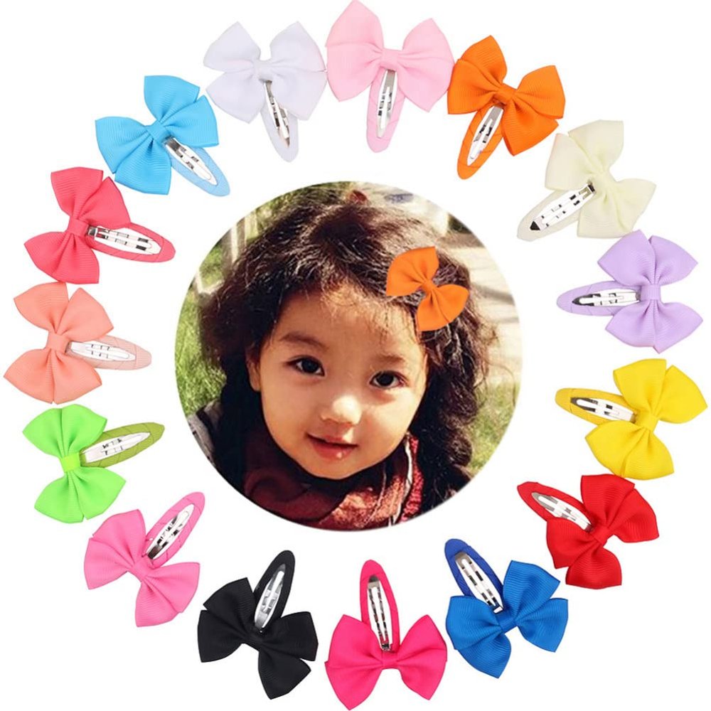 Lurrose 12pcs Colorful Bowknot Hair Clips for Boy Girl Vibrant Hairpins for Girls for All Hairstyles and Daily Outfits Adorable Accessories for Toddlers and Boy Girl