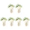 Beaupretty 6 Pieces Jade Chinese Hair Sticks Flower Hair Pins Vintage Style Chopsticks Traditional Accessories for Women and Girls view 1