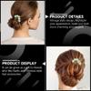 Beaupretty 6 Pieces Jade Chinese Hair Sticks Flower Hair Pins Vintage Style Chopsticks Traditional Accessories for Women and Girls view 2