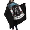 Custom Barber Cape Hairdresser Cape, Add Your Photo Text Logo Personalized Barber Salon Cape for Men, Customized Hair Cutting Cape for Home Salon Barbershop view 2