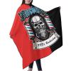 Custom Barber Cape Personalized Text Red Barber Salon Hairdresser Cape for Men, Customized Hair Cutting Capes for Home Salon Barbershop view 2
