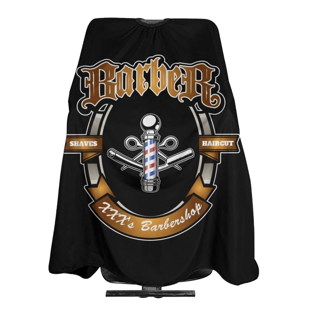 Custom Barber Cape Hairdresser Cape, Personalized Barber Salon Cape for Men, Customized Hair Cutting Cape for Home Salon Barbershop