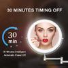 8'' Bathroom Mirror Wall Mounted,Upgrade Auto Off LED Makeup Mirror,Shaving Mirror with 1X/10X Magnification,360Swivel,Powered by 4 x AAA Batteries(Not Included) Black(Chrome) (Chrome) view 4