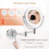 8" Wall Mounted Makeup Mirror 5X Wall Makeup Vanity Mirror Double Sided,Shaving Makeup view 2