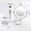 8" Wall Mounted Makeup Mirror 5X Wall Makeup Vanity Mirror Double Sided,Shaving Makeup view 3