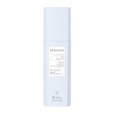 KERASILK Taming Balm | Nourishes & Hydrates Strands | Instantly Smooths & Softens Hair | With Heat Protection | For Coarse, Frizzy & Unruly Hair | 75ml