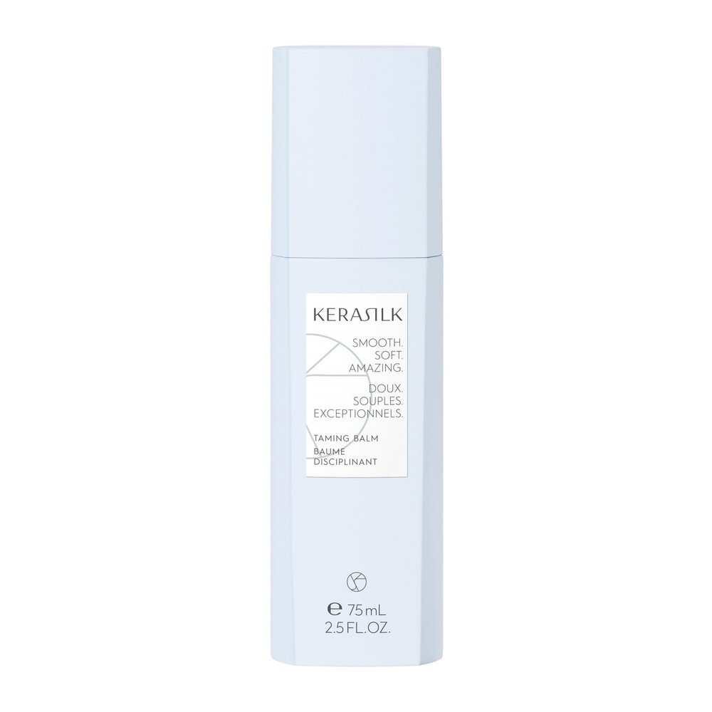 KERASILK Taming Balm | Nourishes & Hydrates Strands | Instantly Smooths & Softens Hair | With Heat Protection | For Coarse, Frizzy & Unruly Hair | 75ml