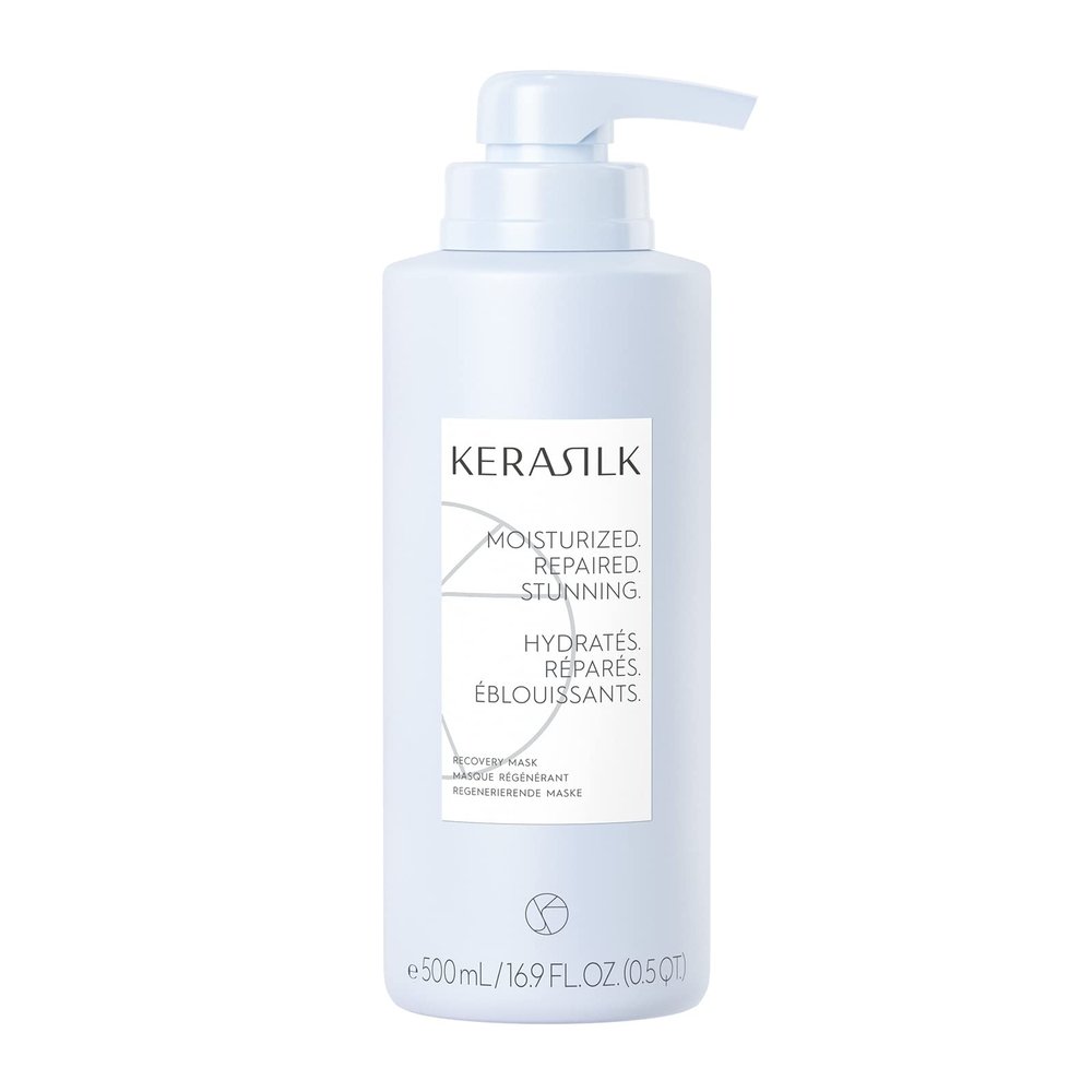 KERASILK Recovery Mask | Provides Deep Moisture & Nourishment | Prevents Hair Breakage & Recurring Dryness | For Dry, Stressed & Damaged Hair | Ideal For Various Hair Types & Textures| 500ml