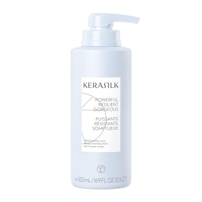 KERASILK Strengthening Mask | Deeply Conditions & Hydrates | Strenghthens Hair & Prevents Breakage | For Fine, Limp, Weak Hair | 500ml