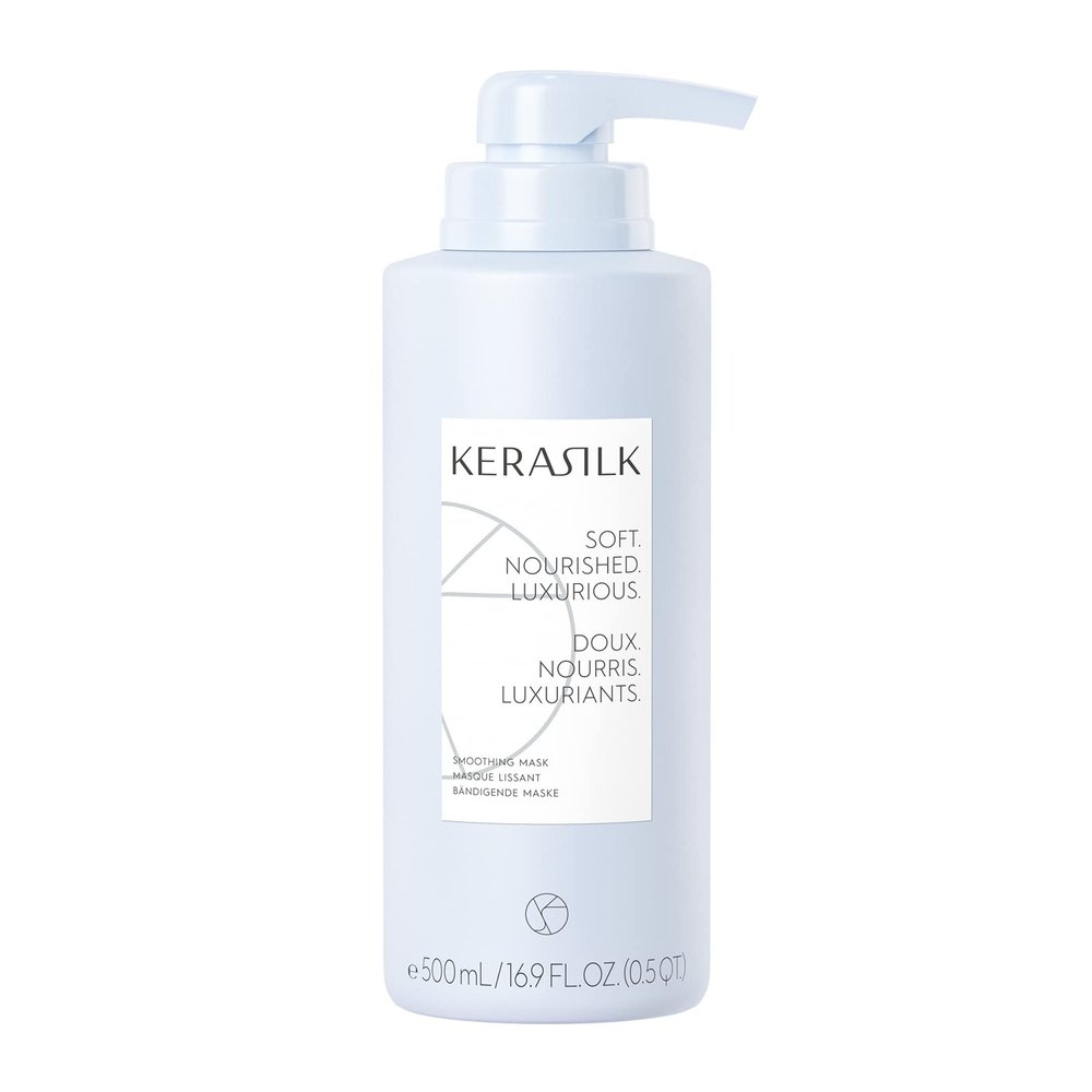 Kerasilk Smoothing Mask | Tames Frizz & Smooths Strands |Intensely Nourishes & Deep Conditions | For Coarse, Frizzy & Unruly Hair | Improves Manageability for All Hair Types & Textures | 500ml