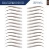 Bliss and Beyond USA, 2 Sheets Waterproof Eyebrow Tattoo Stickers, Long Lasting, Natural Looking Fake Eyebrows for Alopecia, Chemo, Cancer Gift. Same Size (Dramatic Las Vegas, Brown) view 3