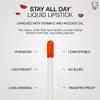 stila Stay All Day Liquid Lipstick, Sheer Matte Finish, Long-Lasting Color Wear, No Transfer, Lightweight, Hydrating with vitamin E & Avocado Oil for Soft Lips, 0.10 Fl. Oz., Sheer Fragola view 4