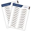 Bliss and Beyond USA, 2 Sheets Waterproof Eyebrow Tattoo Stickers, Long Lasting, Natural Looking Fake Eyebrows for Alopecia, Chemo, Cancer Gift. Same Size (Natural Hollywood, Dark Brown) view 1