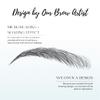 Bliss and Beyond USA, 2 sheets eyebrow tattoo waterproof sticker, Long Lasting, Natural Looking Fake Eyebrow for Alopecia, Chemo, Cancer gift. Same Size eyebrow tattoos (Natural Miami, Black) view 4