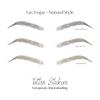 Bliss and Beyond USA, 2 sheets eyebrow tattoo waterproof sticker, Long Lasting, Natural Looking Eyebrow for Alopecia, Chemo, Cancer gift. Same Size eyebrow tattoos (Natural Las Vegas, Light Brown) view 4