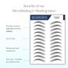 Bliss and Beyond USA Waterproof Eyebrow Tattoo Sticker - Long-Lasting, Natural looking Fake Eyebrow for Bald Spots, Alopecia, Chemo, Cancer gift. | Same Size tattoo | 2 Sheets (Dramatic Miami, Black) view 4