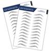 Bliss and Beyond USA, 2 sheets eyebrow tattoo waterproof sticker, Long Lasting, Natural Looking Fake Eyebrow for Alopecia, Chemo, Cancer gift. Same Size eyebrow tattoos (Natural Los Angeles, Black) view 1
