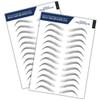 Bliss and Beyond USA, 2 Sheets Waterproof Eyebrow Tattoo Stickers - Long Lasting, Natural-Looking Fake Eyebrows for Alopecia, Chemo, Cancer Gift. Same Size | Natural Hollywood, Black view 1