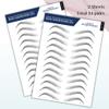 Bliss and Beyond USA, 2 Sheets Waterproof Eyebrow Tattoo Stickers - Long Lasting, Natural-Looking Fake Eyebrows for Alopecia, Chemo, Cancer Gift. Same Size | Natural Hollywood, Black view 2