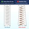Bliss and Beyond USA, 2 sheets eyebrow tattoo waterproof sticker, Long Lasting, Natural Looking Fake Eyebrow for Alopecia, Chemo, Cancer gift. Same Size eyebrow tattoos (Natural Las Vegas, Dark Brown) view 4