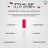 stila Stay All Day Liquid Lipstick, Sheer Matte Finish Long-Lasting Color Wear, No Transfer or Bleed Lightweight, Hydrating with vitamin E & Avocado Oil for Soft Lips 0.10 Fl. Oz., Sheer Felice view 4
