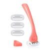 Billie Razors for Women Shave Kit  Womens Razor + 4 x 5-Blade Razor Refills + Magnetic Holder  Coral view 1