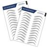 Bliss and Beyond USA, 2 sheets eyebrow tattoo waterproof sticker, Long Lasting, Natural Looking Fake Eyebrow for Alopecia, Chemo, Cancer gift. Same Size eyebrow tattoos (Dramatic Hollywood, Black) view 1