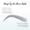 Bliss and Beyond USA, 2 sheets eyebrow tattoo waterproof sticker, Long Lasting, Natural Looking Fake Eyebrow for Alopecia, Chemo, Cancer gift. Same Size eyebrow tattoos (Dramatic Hollywood, Black) view 4