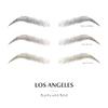 Bliss and Beyond USA, 2 sheets eyebrow tattoo waterproof sticker, Long Lasting, Natural Looking Eyebrow for Alopecia, Chemo, Cancer gift. Same Size eyebrow tattoos (Natural Los Angeles, Light Brown) view 4