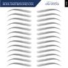 Bliss and Beyond USA, 2 Sheets Waterproof Eyebrow Tattoo Stickers, Long Lasting, Natural Looking Fake Eyebrows for Alopecia, Chemo, Cancer Gift. Same Size (Dramatic Las Vegas, Black) view 4