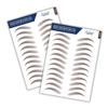 Bliss and Beyond USA, 2 Sheets Waterproof Eyebrow Tattoo Stickers, Long Lasting, Natural Looking Fake Eyebrows for Alopecia, Chemo, Cancer Gift. Same Size (Dramatic Miami, Brown) view 1
