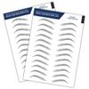 Bliss and Beyond USA, 2 Sheets Waterproof Eyebrow Tattoo Stickers, Long Lasting, Natural Looking Fake Eyebrows for Alopecia, Chemo, Cancer Gift. Same Size (Natural Las Vegas, Black) view 1