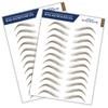Bliss and Beyond USA, 2 sheets eyebrow tattoo waterproof sticker, Long Lasting, Natural Looking Fake Eyebrow for Alopecia, Chemo, Cancer. Same Size eyebrow tattoos (Natural Hollywood, Light Brown) view 1